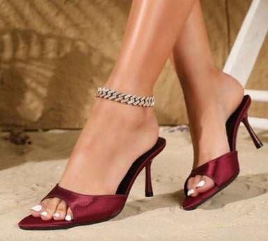 Tacón Lola satinado